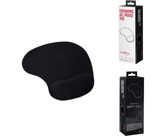 Maxlife Home Office ergonomic gel mouse pad 19x24cm black
