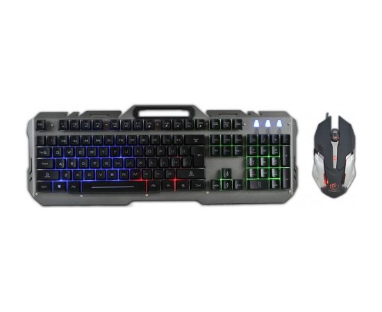 Rebeltec wired set: LED keyboard + mouse for INTERCEPTOR players