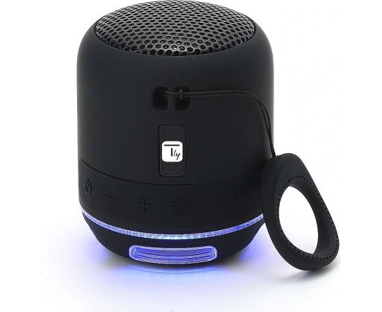 TECHLY Wireless Portable Speaker with Speakerphone and LED Lights Black