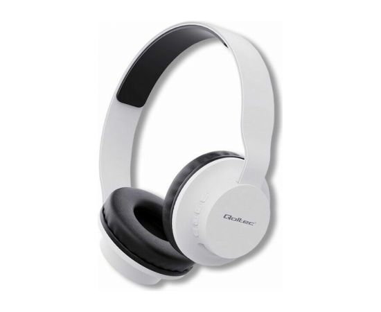 QOLTEC 50847 Wireless Headphones with microphone BT 5.0 JL White