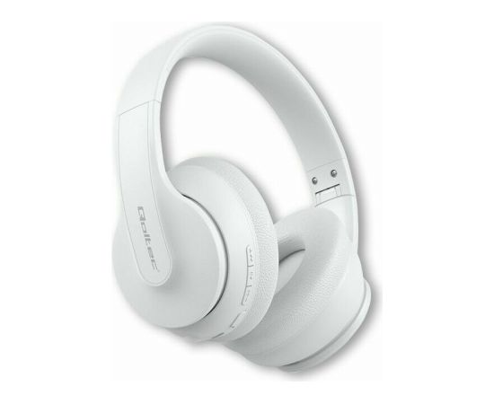 QOLTEC 50845 Wireless Headphones with microphone BT 5.0 AB White