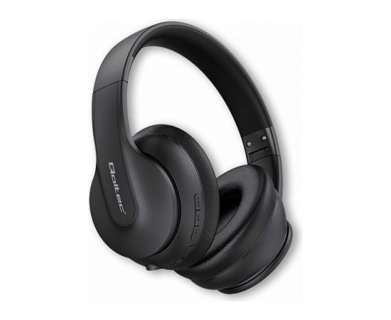 QOLTEC 50844 Wireless Headphones with microphone BT 5.0 AB Black