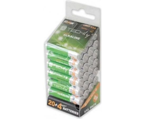 TECHLY 307025 Multipack 24 batteries mini stylus AAA 1.5V LR03