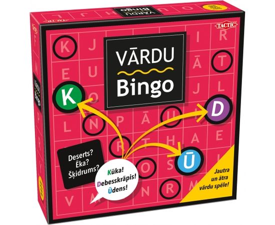 TACTIC Spēle "Vārdu Bingo" (Latviešu val.)