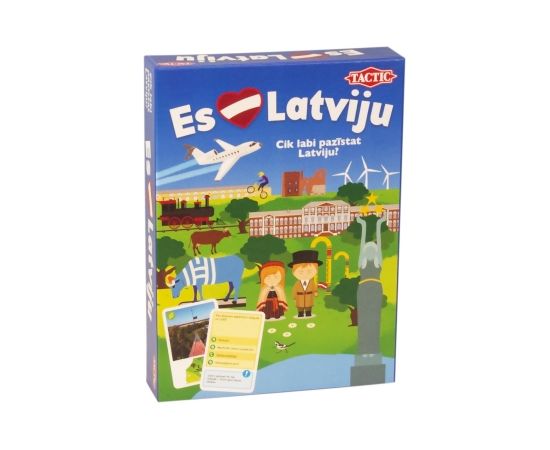 TACTIC Board Game Galda spēle "Es mīlu Latviju"