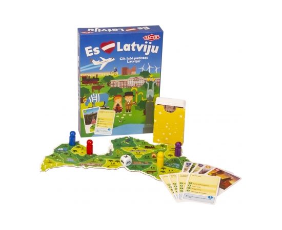 TACTIC Board Game Galda spēle "Es mīlu Latviju"