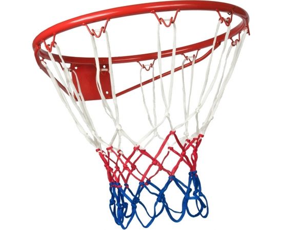 Basketbola gredzens 43cm ar tīklu Enero sarkans