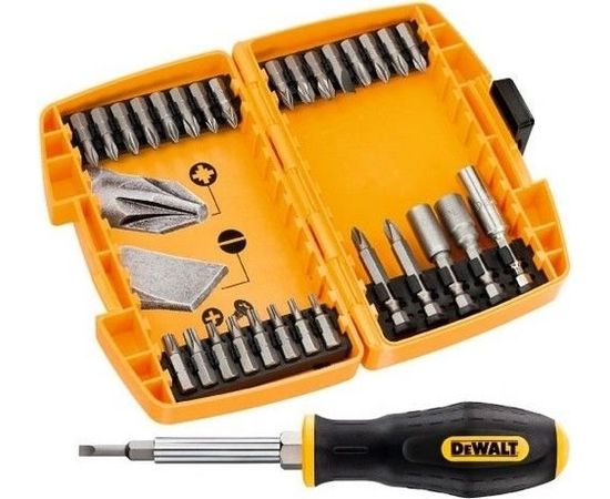 Skrūvgrieža rokturis DeWalt DT71506 + skrūvēšanas uzgaļi