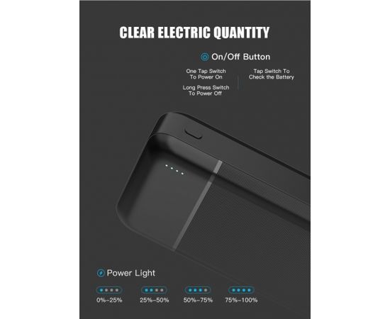 Platinet power bank 20000mAh PMPB20W706, black