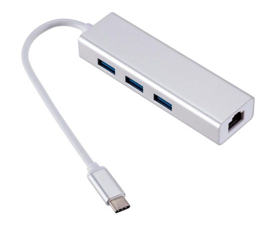 RoGer AD15642 USB-C Хаб - Разделитель 3 x USB 3.0 / RJ45