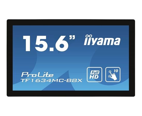 iiyama TF1634MC-B8X, Public Display (black, Full HD, 60 Hz, IP65)