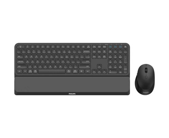 Philips 6000 series SPT6607B/00 keyboard Mouse included RF Wireless + Bluetooth US English Black