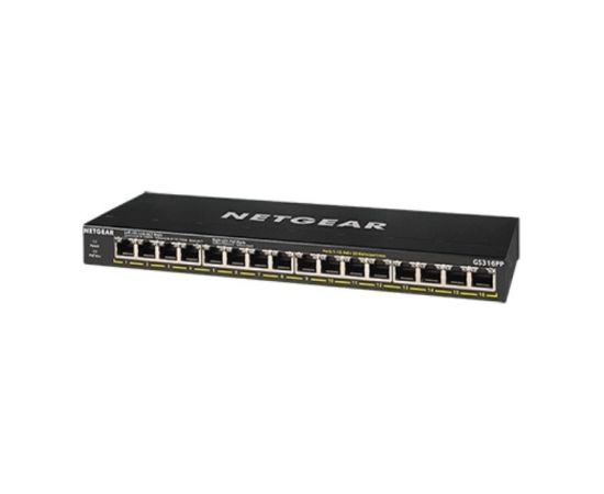 NETGEAR GS316PP Unmanaged Gigabit Ethernet (10/100/1000) Power over Ethernet (PoE) Black