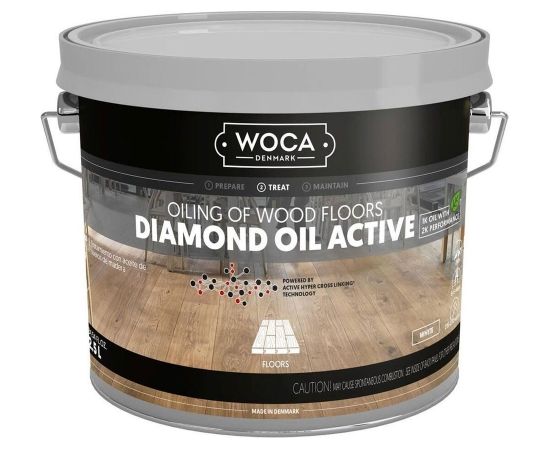 Woca Eļļa iekšdarbiem Diamond Oil Active, Natural 2,5L