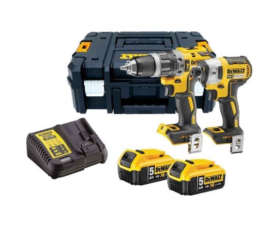 DEWALT DCK266P2LR-QW  Instrumentu komplekts 18V (2x5.0Ah+DCD796+DCF887)