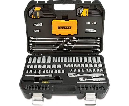 DeWALT DWMT73802-1 Metriskais/U.S. standarta 1/4” 3/8” kompl. 142 gab.