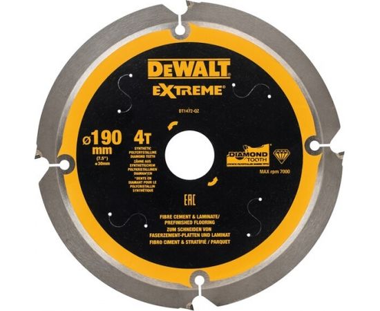 DEWALT DT1472-QZ Zāģripa šķierder plākšņu materiāliem 190x30mm x4T