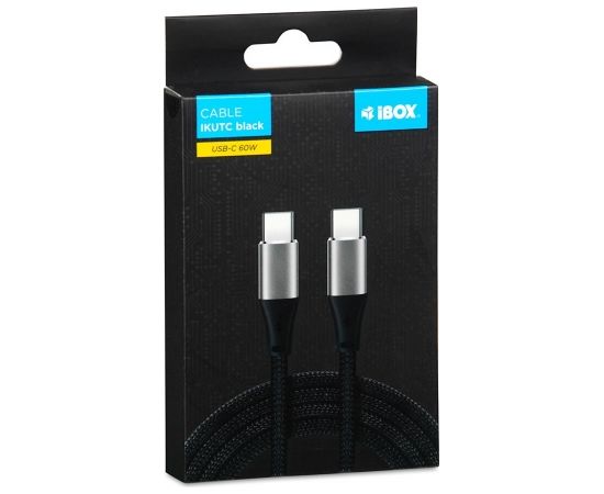 iBOX IKUTC USB-C cable 60W 2m Black