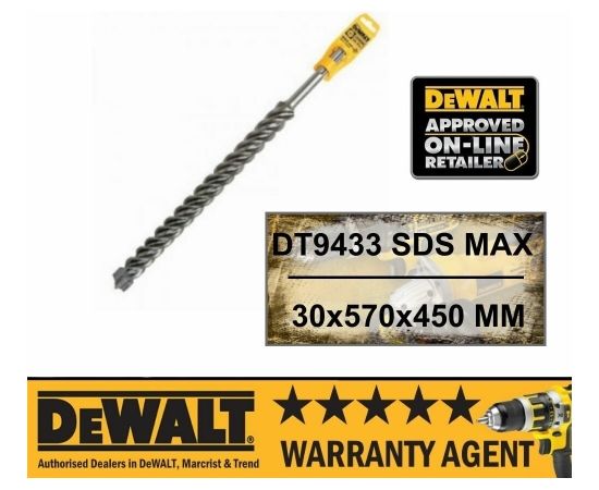 DeWALT DT9433-QZ Urbis SDS Max 30x570 4-Karbīda