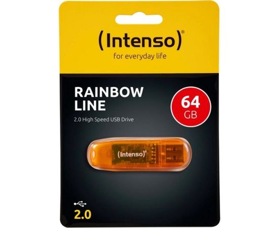 6x1 Intenso Rainbow Line    64GB USB Stick 2.0