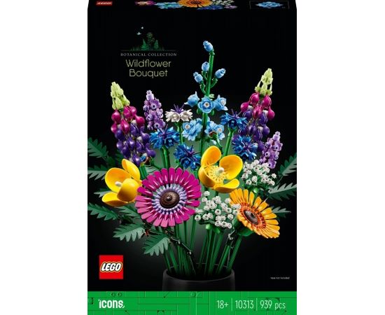 LEGO Icons 10313 Wildflower Bouquet Pļavas ziedu pušķis