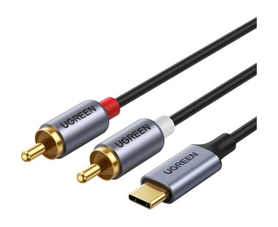 Ugreen USB Type C (male) - 2RCA (male) audio cable 1,5m gray (20193 CM451)