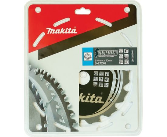 Griešanas disks kokam Makita; 210x2,8x30,0 mm; Z14; 20°