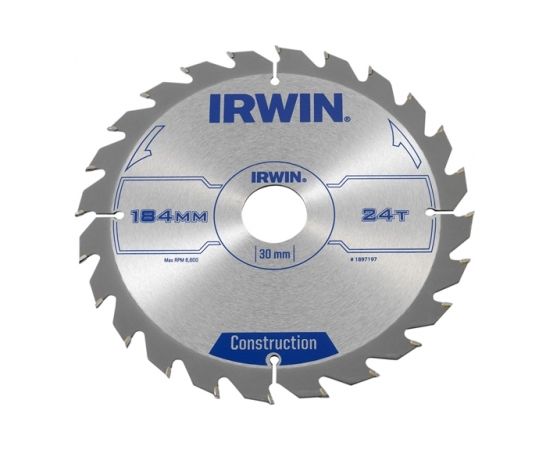Griešanas disks kokam Irwin; 184x2,5x30,0 mm; Z24