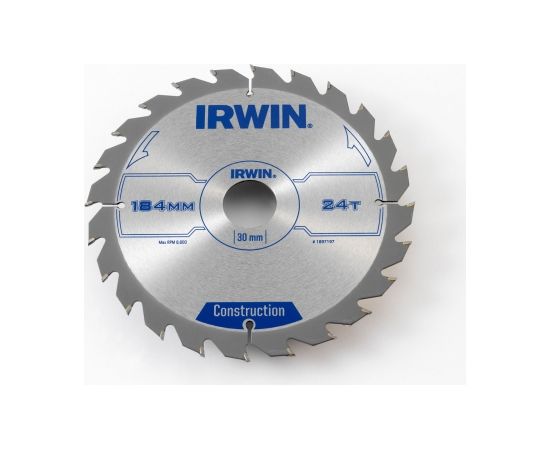 Griešanas disks kokam Irwin; 184x2,5x16,0 mm; Z24