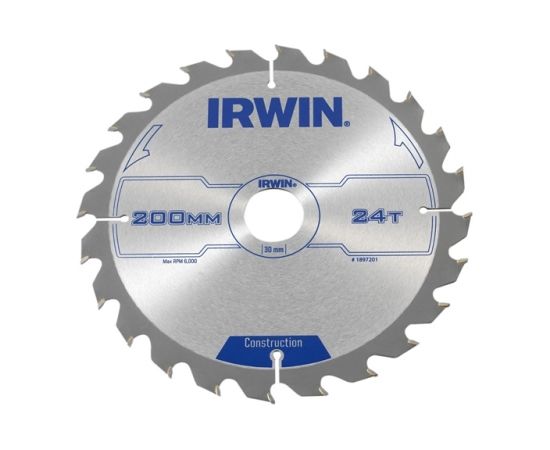 Griešanas disks kokam Irwin; 200x2,5x30,0 mm; Z24