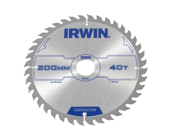 Griešanas disks kokam Irwin; 200x2,5x30,0 mm; Z40