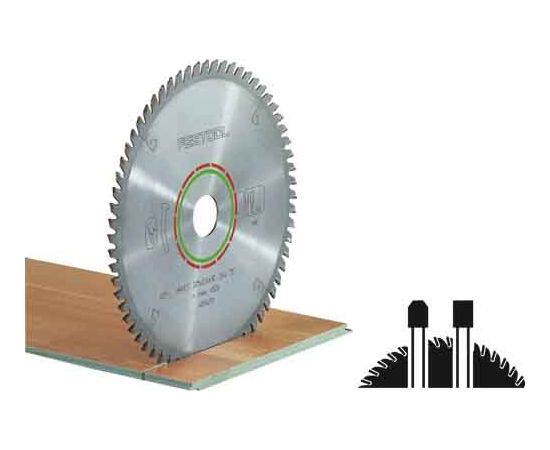 Griešanas disks laminātam Festool; 225x2,6x30,0 mm; Z64; 4°