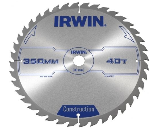 Griešanas disks kokam Irwin ATB; 350x3,5x30,0 mm; Z40