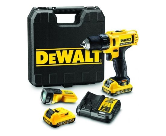 Urbjmašīna-skrūvgriezis DeWalt DCD710D2F; 10,8/12 V; 2x2,0 Ah akum.