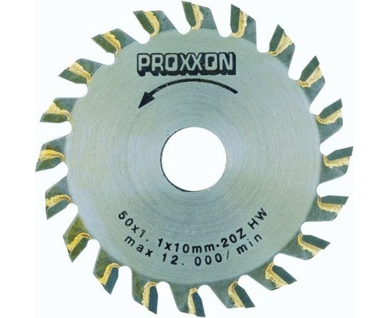Zāģripa ar cietmetālu Proxxon; 50x1x10,0 mm; Z20