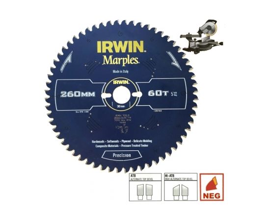 Griešanas disks kokam Irwin Marples; 300x3,2x30,0 mm; Z48