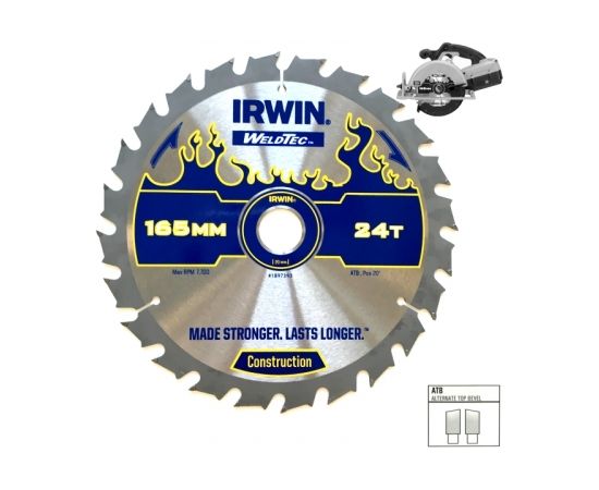 Griešanas disks kokam Irwin; 136x1,8x10,0 mm; Z24