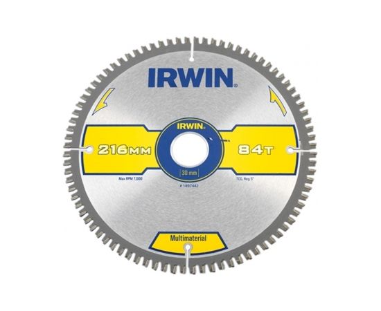 Griešanas disks kokam Irwin WELDTEC; 216x3x30,0 mm; Z84