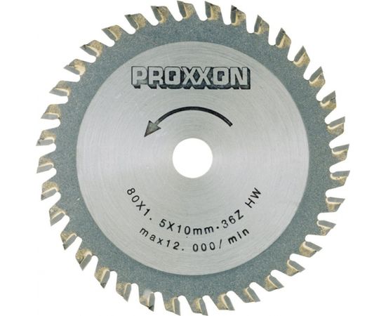 Griešanas disks Proxxon; 80x1,5x10,0 mm; Z36