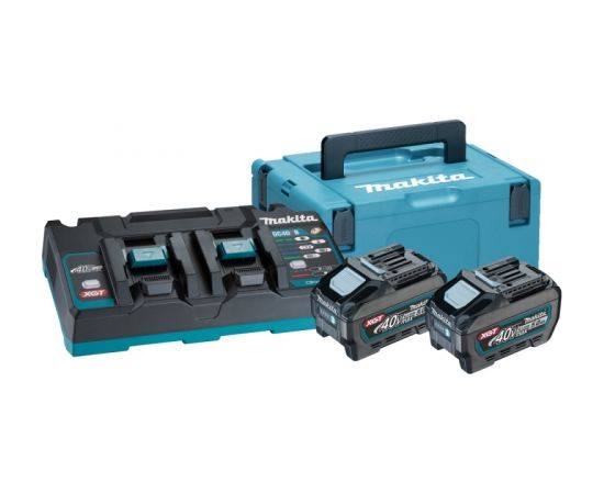 Piederumu komplekts Makita 191U13-9; 40 V; 2x5,0 Ah akum.