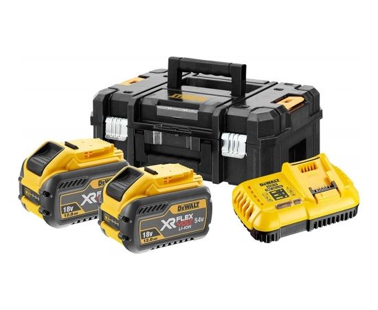 Piederumu komplekts DeWalt DCB118Y2T; 18/54 V; 2x12,0 Ah + lādētājs DCB118