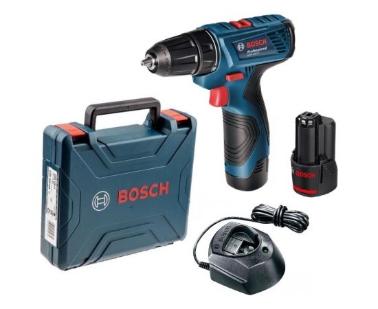 Urbjmašīna-skrūvgriezis Bosch GSR 120-Li; 12 V; 2x2,0 Ah akum.