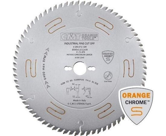 Griešanas disks kokam CMT 285; 300x3,2x30; Z72; 10°
