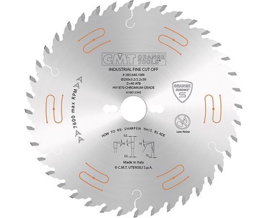 Griešanas disks kokam CMT 285; 300x3.2x30; Z48; 15°