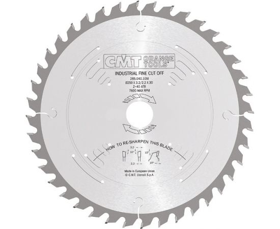 Griešanas disks kokam CMT 285; 300x3.2x35; Z48; 15°