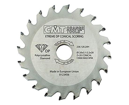 Priekšzāģis CMT 238; 120x3,7x20; Z20; 5°