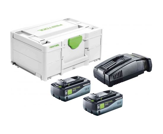 Piederumu komplekts Festool SYS 18V 2x8,0/SCA16; 18 V; 2x8,0 Ah akum.