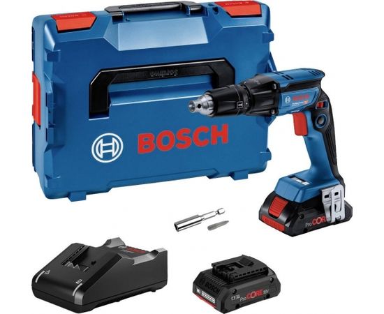Akumulatora skrūvgriezis Bosch GTB 18V-45; 18 V; 2x4,0 Ah akum.