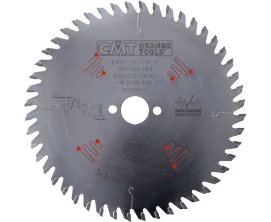 Griešanas disks kokam CMT 285; 160x2,2x20 mm; Z48; 5°