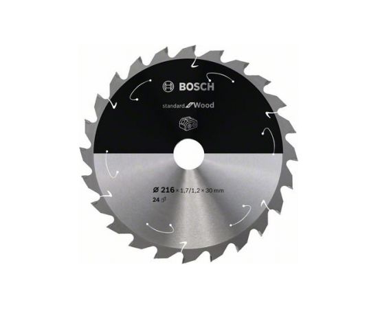 Griešanas disks kokam Bosch Standard for Wood 2608837721; 216 mm
